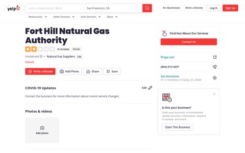 Fort Hill Natural Gas Authority - Natural Gas Suppliers - 311 S ...