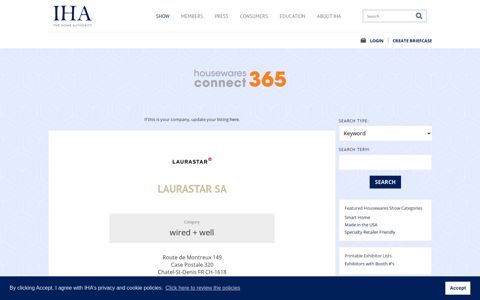 LauraStar SA - Housewares Connect 365 - International ...