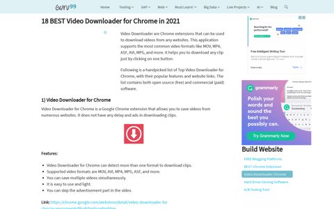 18 BEST Video Downloader for Chrome in 2020 - Guru99