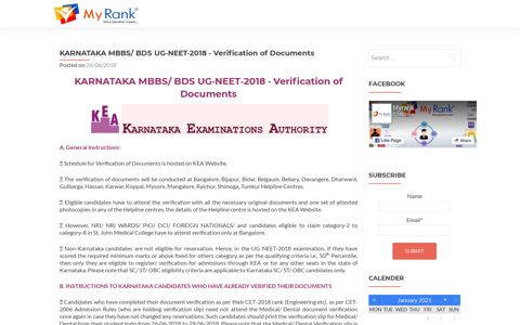 KARNATAKA MBBS/ BDS UG‐NEET‐2018 ‐ Verification of ...