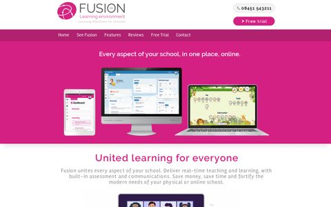 Online Learning Platforms Schools | Fusion VLE - LMS