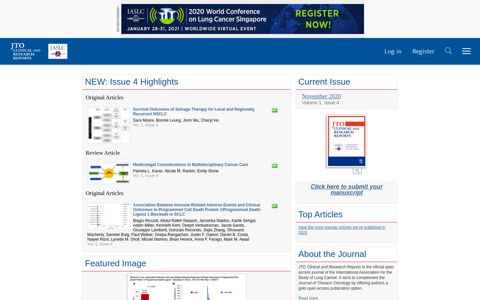 JTO Clinical and Research Reports: Home Page