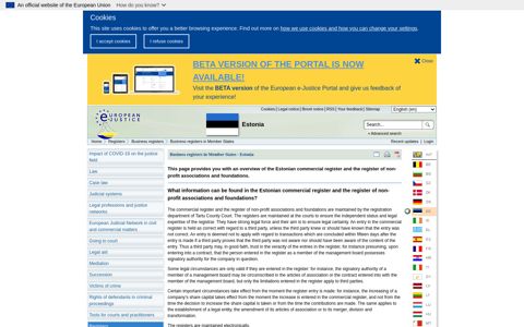 Business registers - European e-Justice Portal