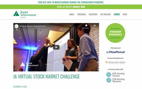 JA Virtual Stock Market Challenge | Junior Achievement of ...