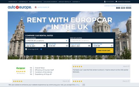 Europcar UK: Reviews and Special Discounts with Auto Europe