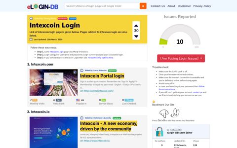 Intexcoin Login - A database full of login pages from all over ...