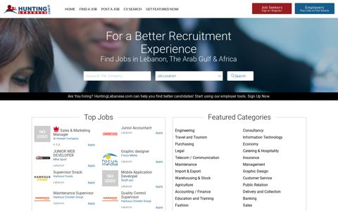 Hunting Lebanese- Recruitment Services Jobs in Lebanon ...