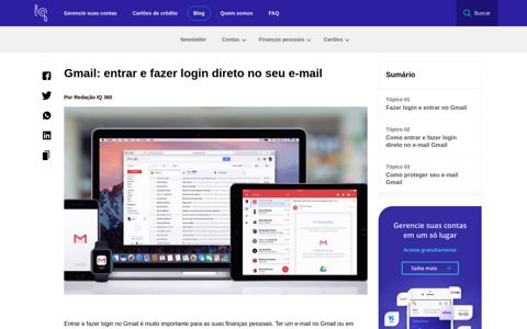Gmail: entrar e fazer login direto no seu e-mail - IQ Contas