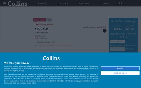 Evocate definition and meaning | Collins English Dictionary