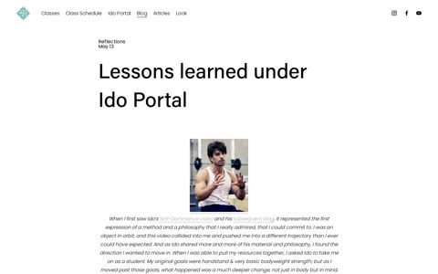 Lessons learned under Ido Portal — Republic of Movement