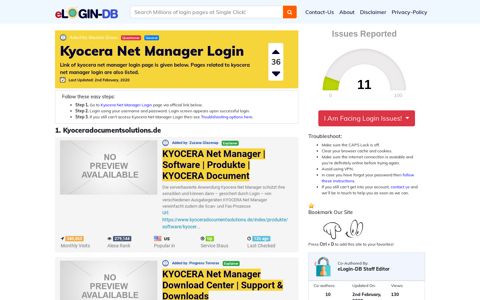 Kyocera Net Manager Login