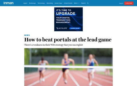 How to beat portals at the lead game - Inman