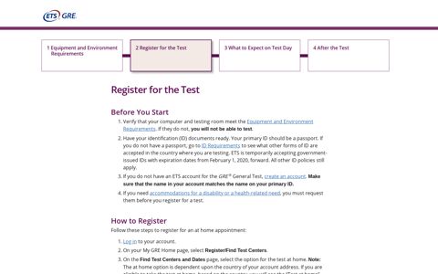 Register for the GRE General Test at Home - ETS