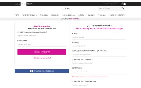 Login | Belcorp Site México - L´Bel