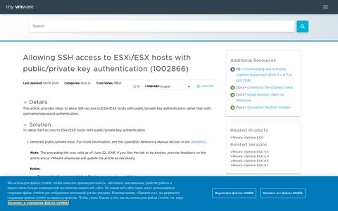 Allowing SSH access to ESXi/ESX hosts with public/private ...
