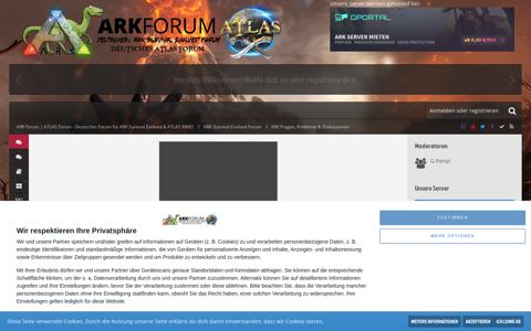 G-Portal Server Supportforum - ARK Forum | ATLAS Forum ...