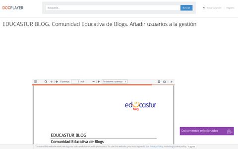 EDUCASTUR BLOG. Comunidad Educativa de Blogs. Añadir ...