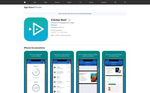 ‎iClicker Reef on the App Store