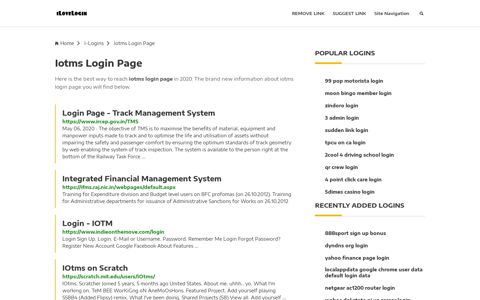 Iotms Login Page ❤️ One Click Access - iLoveLogin