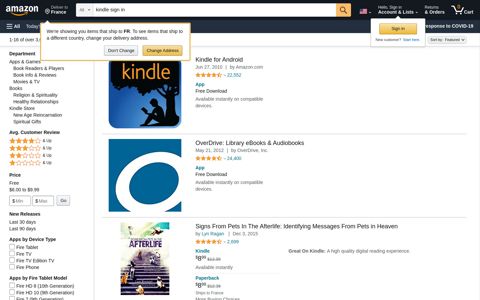 kindle sign in - Amazon.com