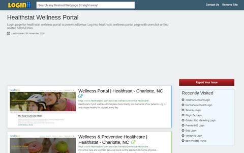 Healthstat Wellness Portal - Loginii.com