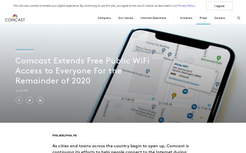 Comcast Extends Free Public WiFi Access to Everyone For the ...