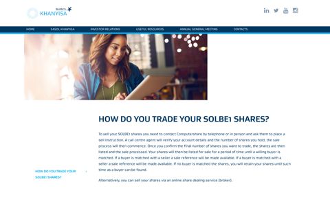 How do you trade your SOLBE1 Shares? - Sasol Khanyisa
