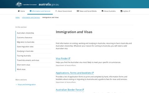 Immigration and Visas - Australian Government