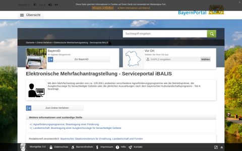 Elektronische Mehrfachantragstellung - Serviceportal iBALIS ...