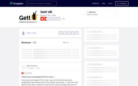 Gett UK Reviews | Read Customer Service Reviews of gett.com