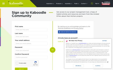 Sign up to Kaboodle Community - kaboodle kitchen