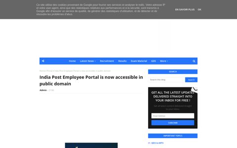 India Post Employee Portal is now accessible in public domain
