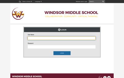 Login - Windsor Middle School
