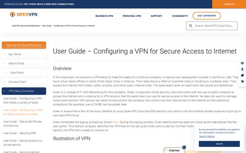 User Guide - Configuring a VPN for Secure Access to Internet ...