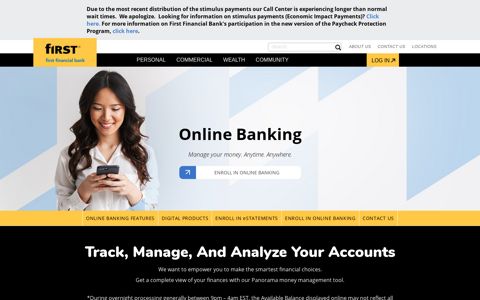 First Financial Online Banking - First Financial Bank