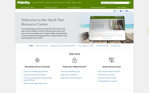 Stock Plan Services | Managing Your Account | Fidelity