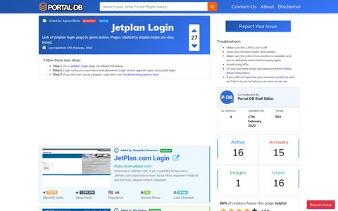 Jetplan Login - Portal-DB.live