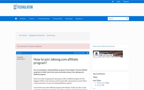 How to join Jabong.com affiliate program? - Techulator