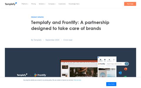 Templafy and Frontify: A partnership designed to take care of ...