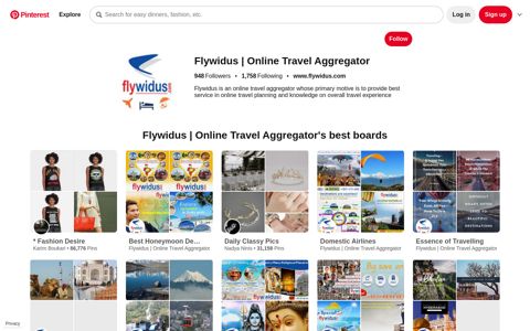 Flywidus | Online Travel Aggregator (flywidus) on Pinterest ...