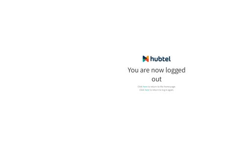 You are now logged out - Hubtel