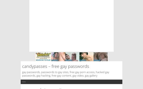 passwords to gay sites – candypasses – free gay passwords