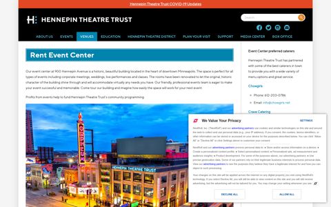 Rent Event Center – Hennepin Theatre Trust