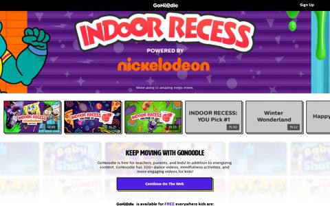 Indoor Recess - GoNoodle