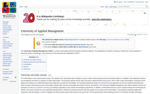 University of Applied Management - Wikipedia