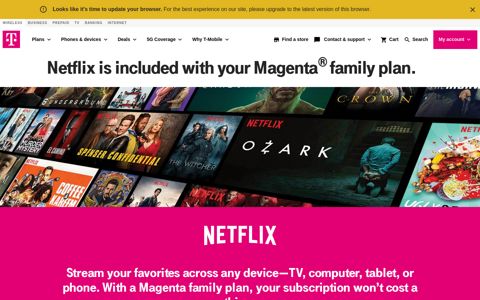 Netflix on Us: Netflix Offer from T-Mobile | T-Mobile