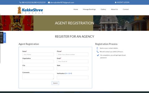 Agent Registration - Kukkeshree Travels