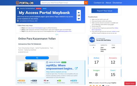 My Access Portal Maybank - Portal-DB.live