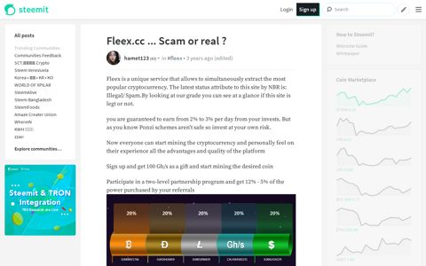 Fleex.cc ... Scam or real ? — Steemit