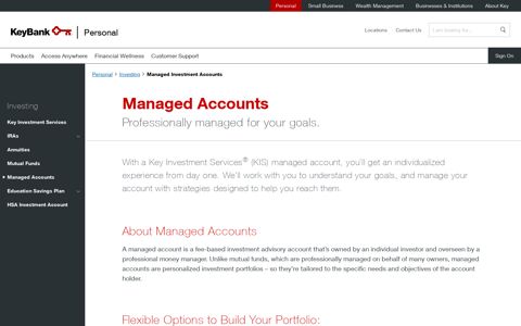 Managed Investment Accounts | KeyBank